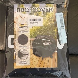 Black BBQ Grill Cover